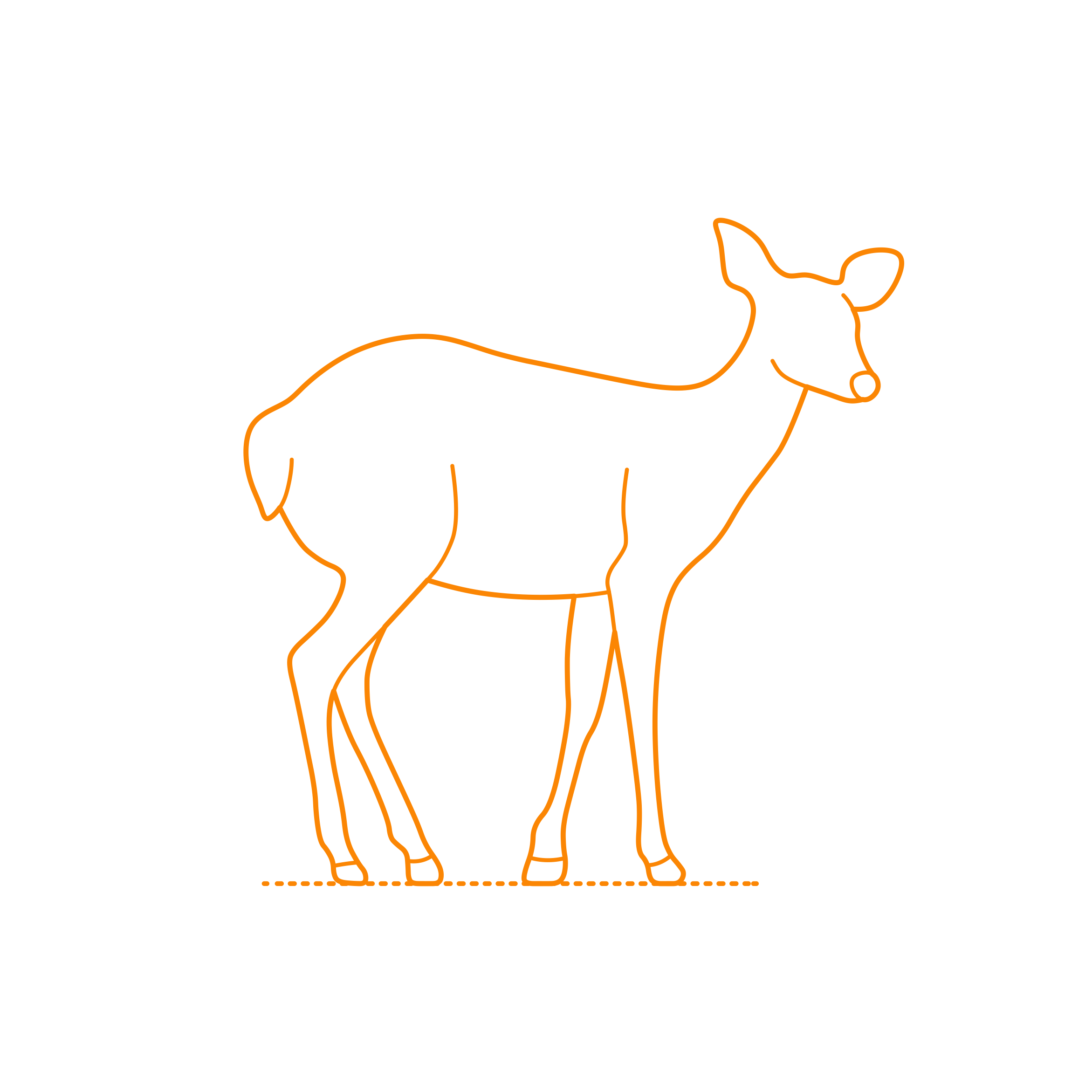 Animals Deer Red Brocket Sketch Style Svg Vector Free Vectors